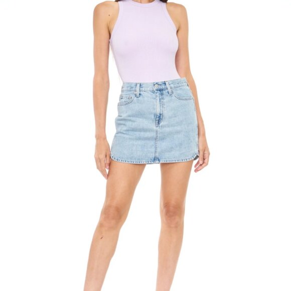 Pistola Denim Mid Rise Mini Skirt Rhea Island NWT size 27 - Picture 1 of 4